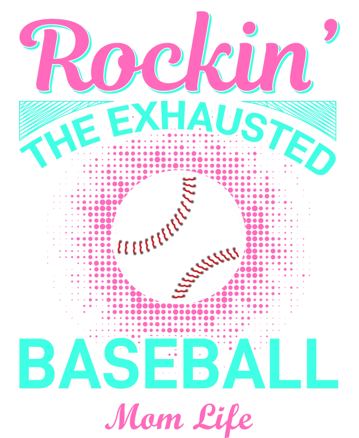 Rockin' The Exhausted Baseball Mom Life Tie-Dye T-Shirt