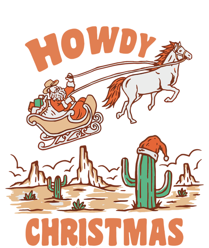 Howdy Christmas Cowboy Funny Santa Western Xmas Pajamas Gift Sweatshirt Cinch Pack Bag