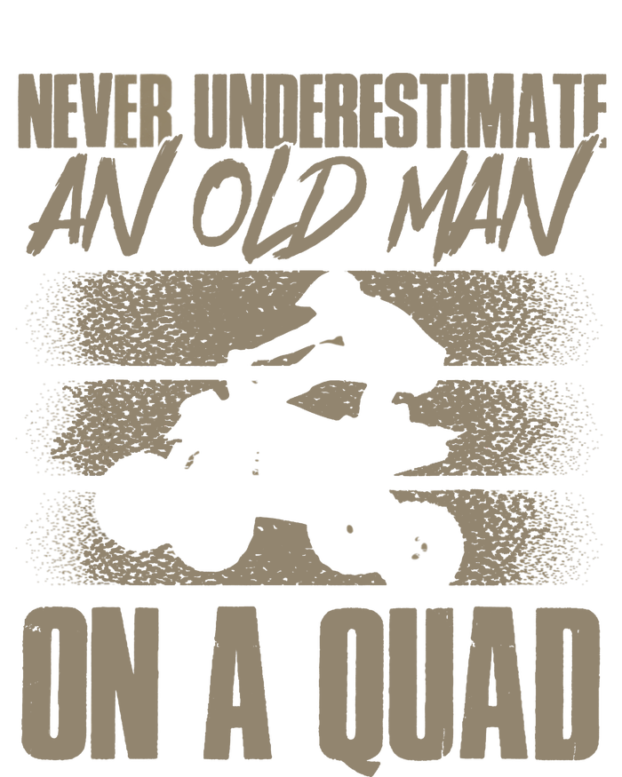 Quad Bike Funny Four Wheeler Quad An Old Man On A Quad ATV T-Shirt