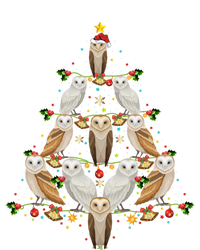 Barn Owl Bird Christmas Tree Gift Funny Christmas Barn Owl Gift Coaster