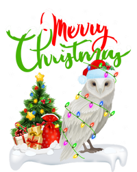 Funny Snowy Owl Bird Lover Xmas Lighting Snowy Owl Christmas Gift Zip Tote Bag