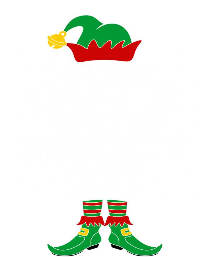 Funny Elf Christmas I'm Too Cute For The Naughty List Gift Kids Long Sleeve Shirt