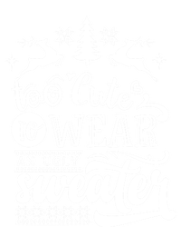 Too Cute To Wear Ugly Sweater Gift Funny Christmas Holiday Xmas Funny Gift Bumper Sticker