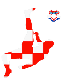 Croatia Croatian Soccer Player Croatian Pride Croatian Flag Baby Long Sleeve Bodysuit