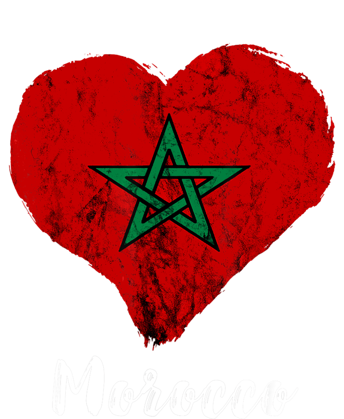 Moroccan Pride Morocco Heart Moroccan Roots Moroccan Flag Sweatshirt Cinch Pack Bag