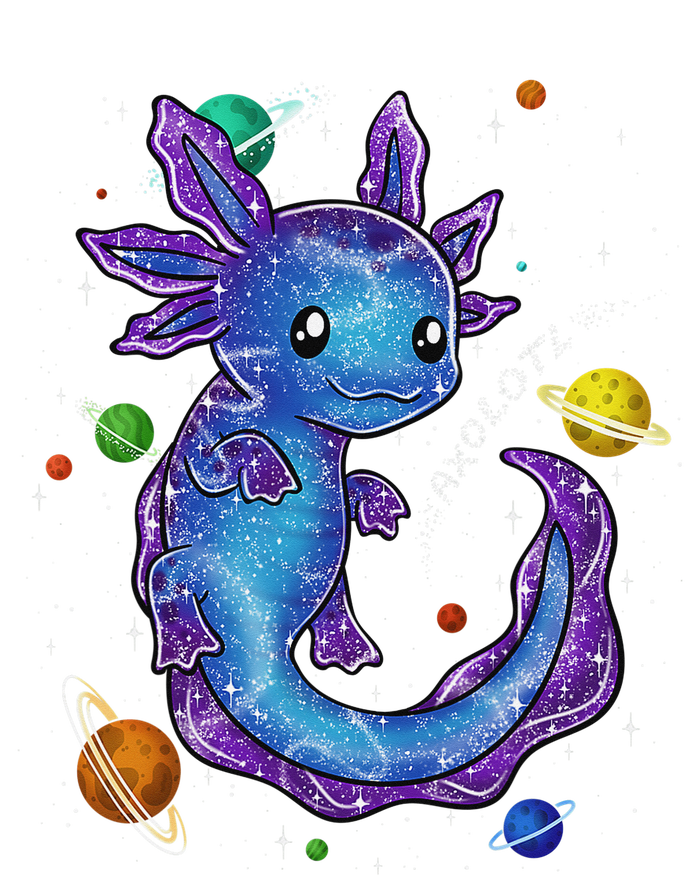 Galaxy Axolotl Funny Goth Space purple blue Japan T-Shirt