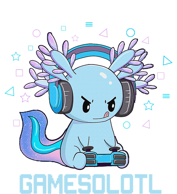 Gamesolotl Axolotl Video Gamer Kawaii Anime Gift Boys Teens  T-Shirt