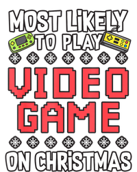 Most Likely To Play Video Games On Christmas Xmas Lights T-Shirt