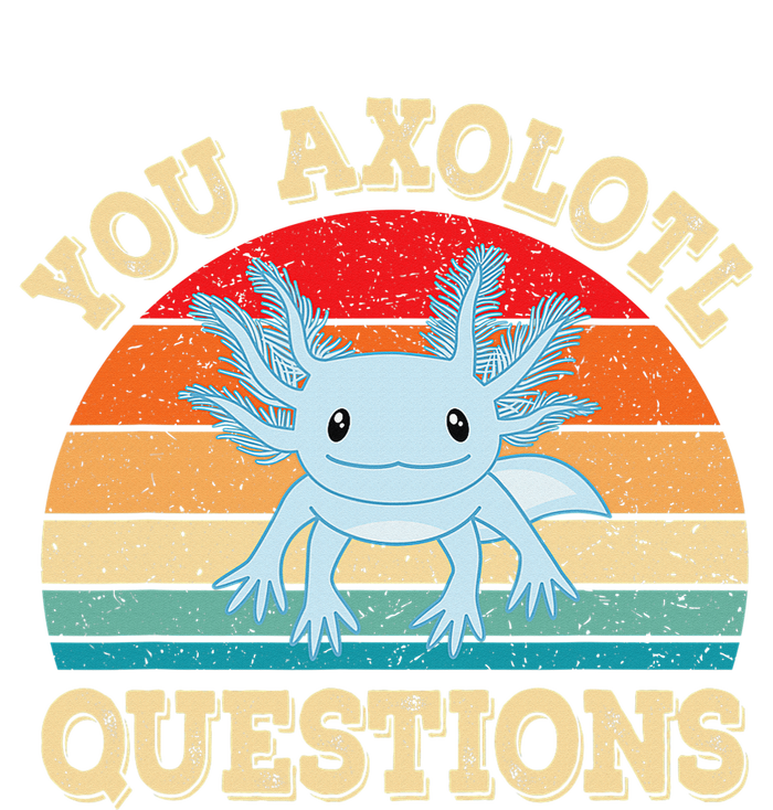 You Axolotl Questions Funny Axolotls Retro Kawaii  Drawstring Bag