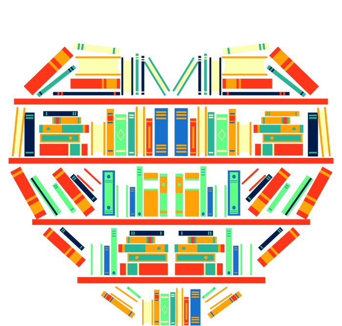 Love Books Heart T-Shirt