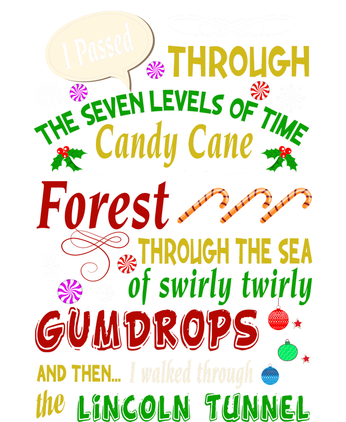 Buddy Funny Elf Christmas Candy Cane Forest, Sea Of Swirly Twirly Gum Drops, An T-Shirt