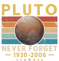 Never Forget Pluto Retro Style Vintage Funny Space Science Kids Long Sleeve Shirt