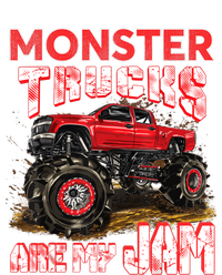 Monster Truck Are My Jam For Monster Truck Lovers Women's Long Sleeve Flannel Pajama Set 