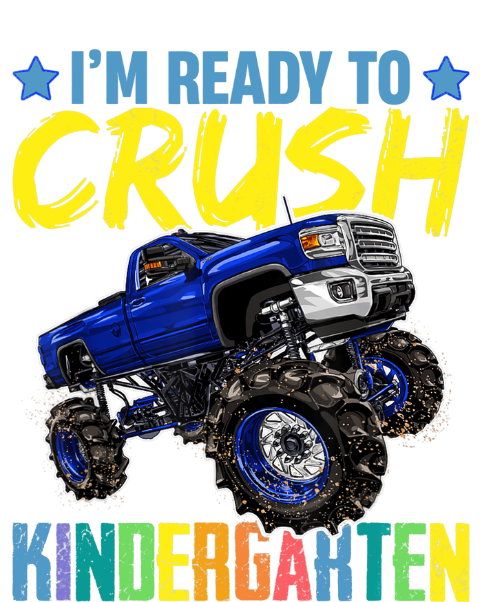 I'm Ready To Crush Kindergarten Monster Truck Back To School Tie-Dye Long Sleeve Shirt