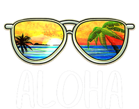 Aloha Hawaii Hawaiian Island Sunglasses Palm Trees Beach T-Shirt