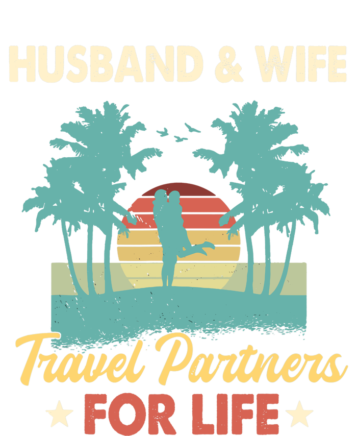 Husband And Wife Travel Partners For Life Beach Traveling T-Shirt