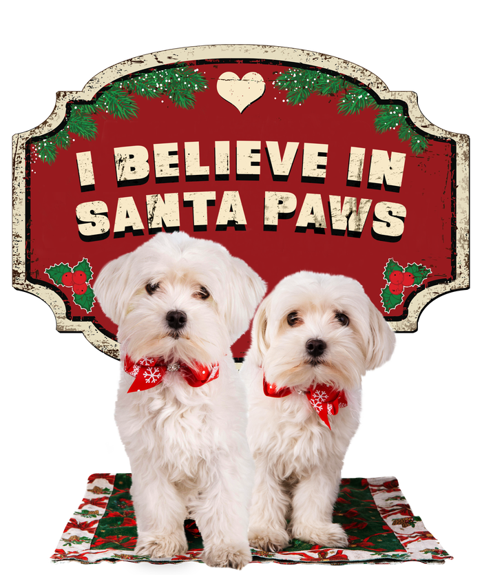 I Believe In Santa Paws Cute Christmas Dog Lover Kids Tie-Dye T-Shirt