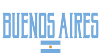 Buenos Aires Argentina Flag Vintage Light Blue Text Gift Mousepad