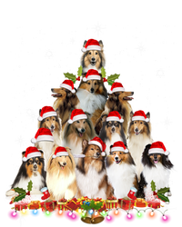 Shetland Sheepdog Christmas Tree Dog Santa Xmas Funny Pajama Gift Zip Tote Bag