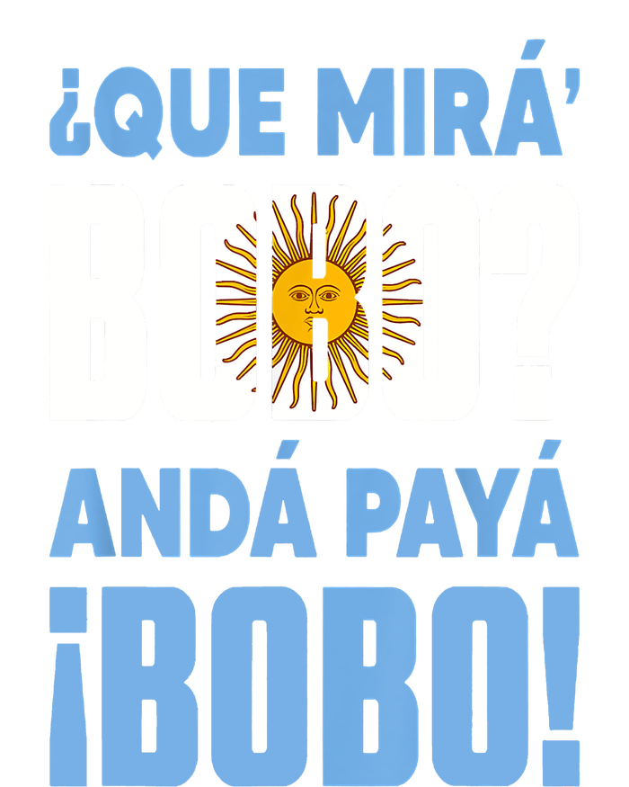 Qué Mirás Bobo, Andá Pa' Allá Funny Speech Enza Ladies Jersey Colorblock Tee