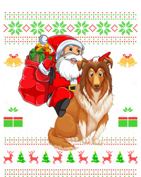 Ugly Xmas Santa Claus Riding Shetland Sheepdog Christmas Great Gift T-Shirt