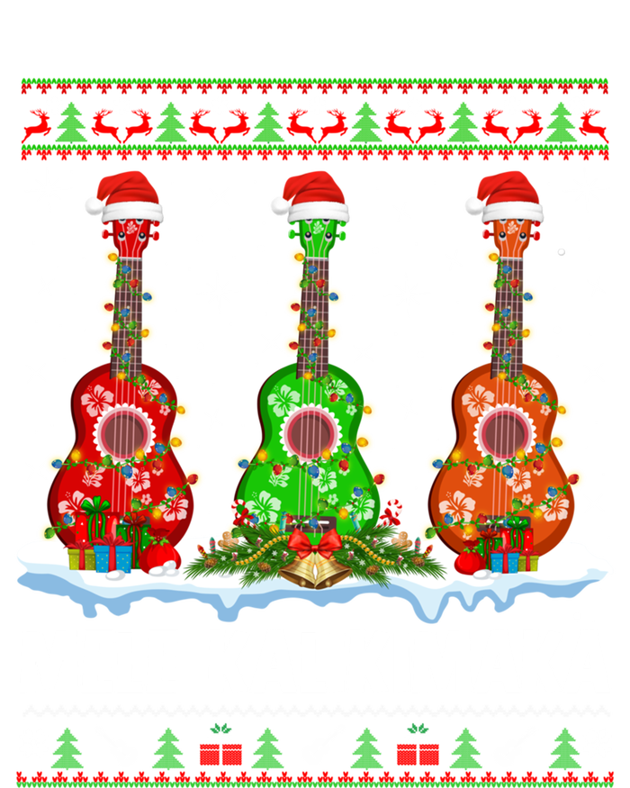 Ukulele Music Lover Ugly Mele Kalikimaka Ukulele Christmas Gift T-Shirt