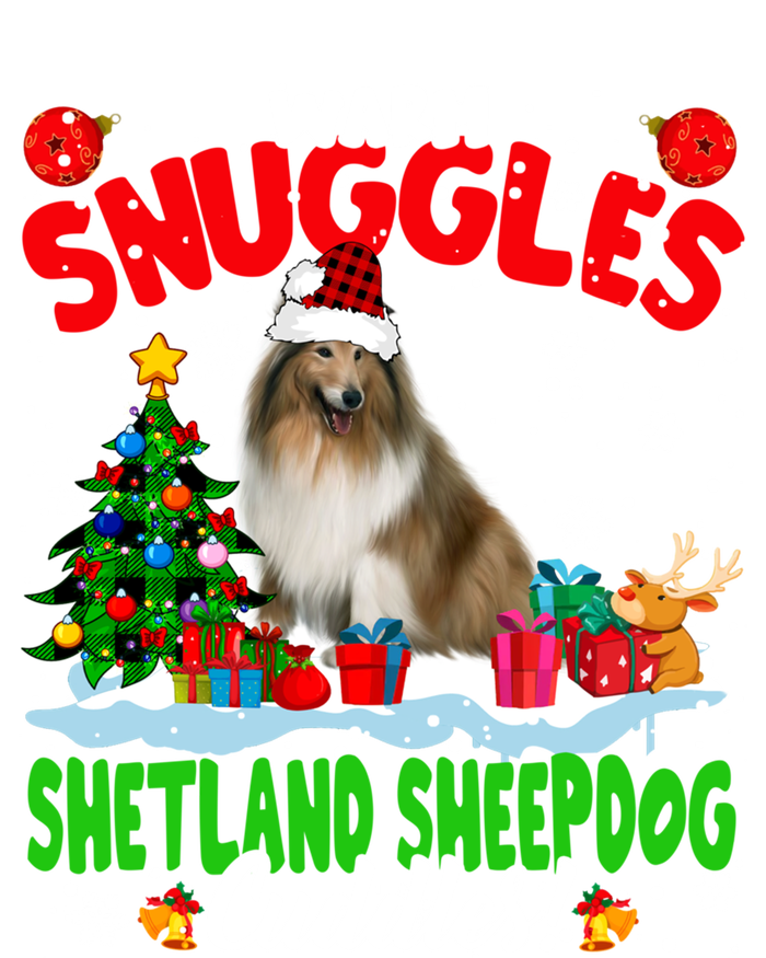 Warm Snuggles Shetland Sheepdog Cuddles Xmas Tree Plaid Dog Meaningful Gift Toddler T-Shirt