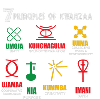 Seven Principles Of Kwanzaa African American Celebration Dry Zone Grid Polo