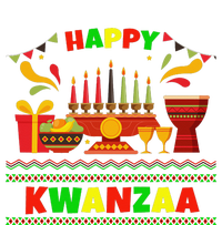 Happy Kwanzaa Drum Kinara Seven Candles Africa Celebration Long Sleeve Pajama Set