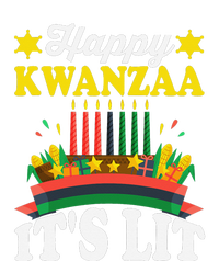 Happy Kwanzaa It's Lit African American Women's V-Neck T-Shirt