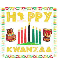 Happy Kwanzaa Kinara Candles Principles African American Ladies Long Sleeve Shirt