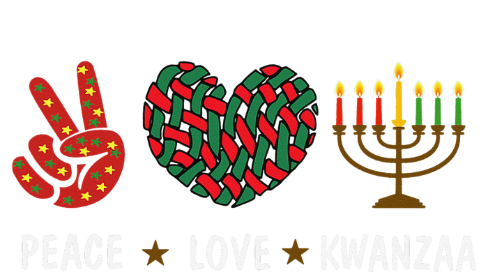 Happy Kwanzaa Peace Love Kwanzaa African Women's T-Shirt