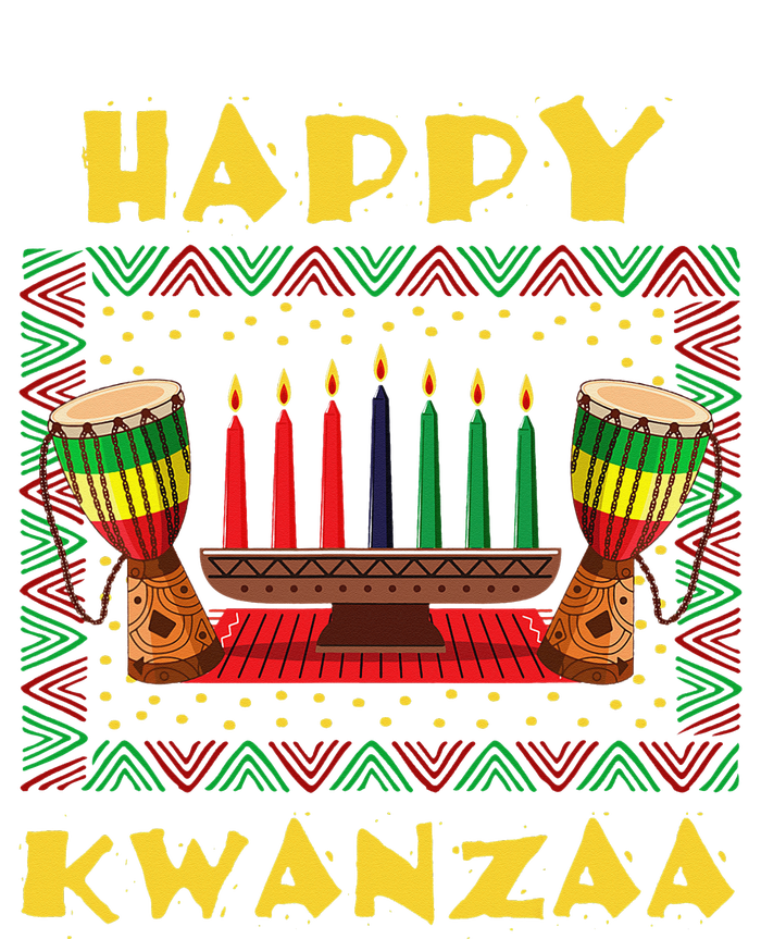 Happy Kwanzaa Drum Kinara Seven Candles Africa Celebration Mousepad