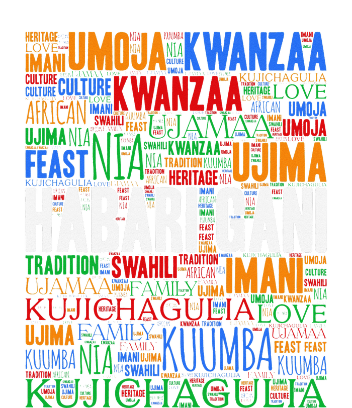 Kwanzaa Habari Gani 7 Principles Swahili T-Shirt