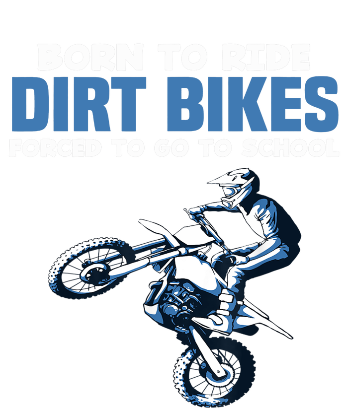 Born Ride Dirt Bikes Forced School Funny Motocross Boy Tie-Dye T-Shirt