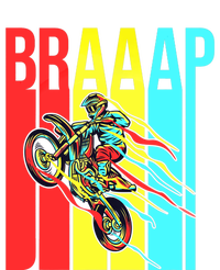 Braaap USA Flag Moto Motorcycle Dirt Bike Racing Rider Retro T-Shirt