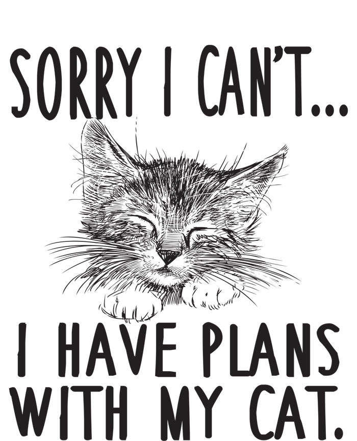 Sorry I Can't I Have Plans With My Cat Cute Gift T-Shirt