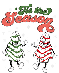 Retro Tis The Season Christmas Tree Cakes Debbie Funny Great Gift Full-Length Apron With Pockets