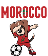 Dabbing Beagle Dog Morocco Soccer Fans Jersey Moroccan Flag Great Gift Valucap Bio-Washed Visor