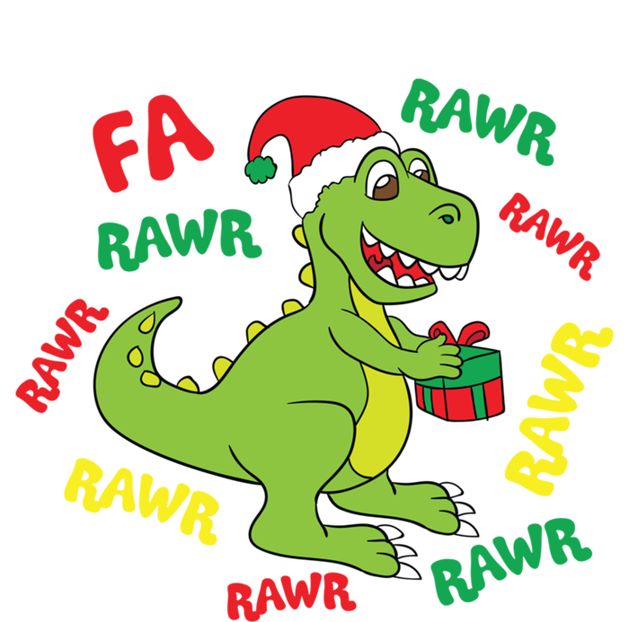 Fa Ra Ra Rawr Santasaurus Tgiftrex Dino Santa Claus Dinosaur Gift Tie-Dye Long Sleeve Shirt