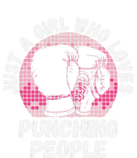 Just A Girl Who Loves Punching People Funny Boxing Tall Hoodie