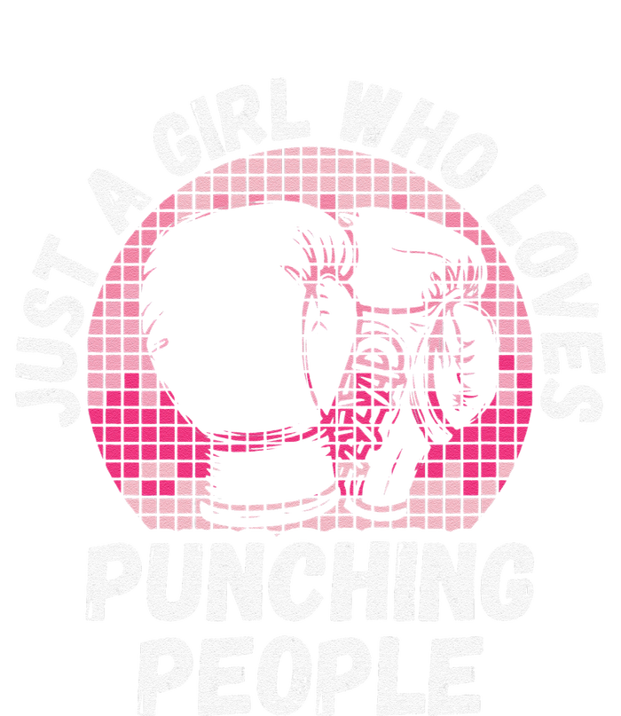 Just A Girl Who Loves Punching People Funny Boxing Tall Hoodie