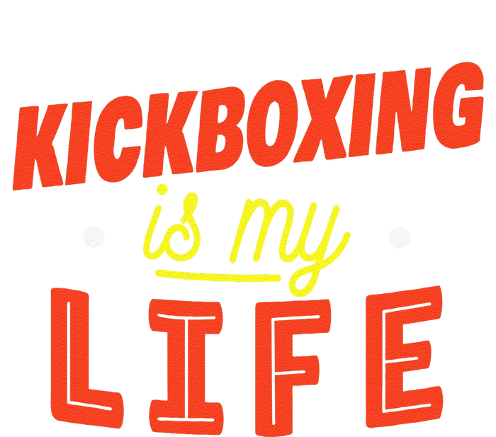 Kickboxing Is My Life Funny Kickboxer Stripe Pom Pom Beanie