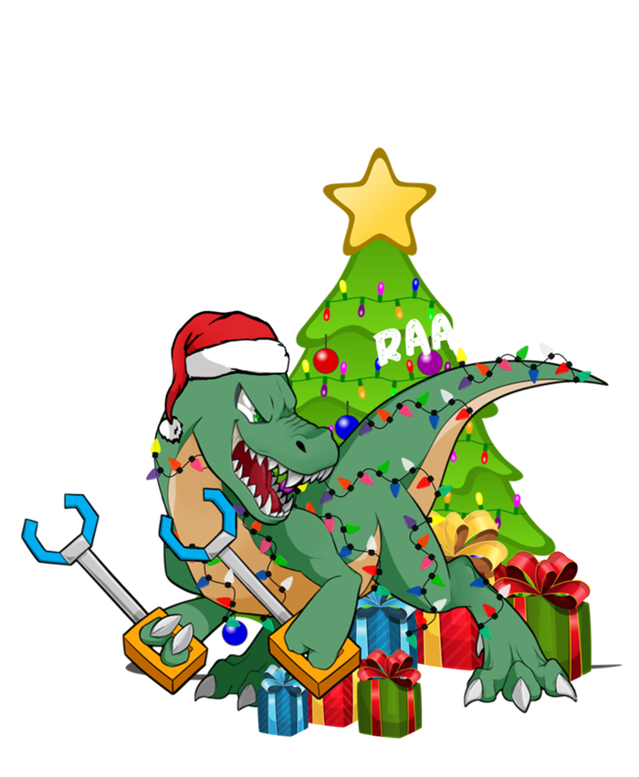 Funny Santa Dinosaur Fa Ra Ra Rawr Rawr Christmas Tgiftrex Xmas Gift Tall Hoodie