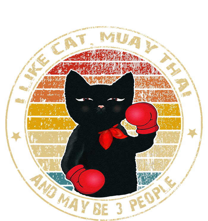 Muay Thai Funny Cat Kickboxing Thailand Boxing Cat Boxing Pom Pom 12in Knit Beanie