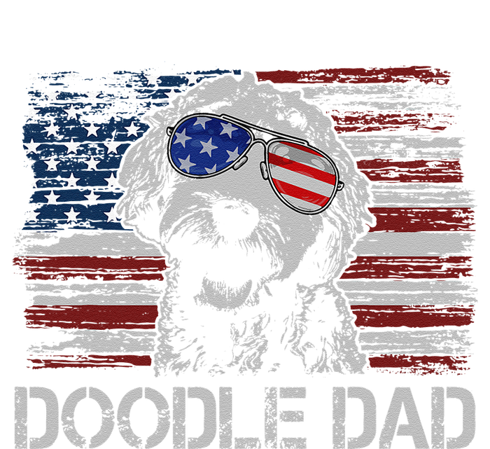 hug day Doodle Dad Goldendoodle Dog American Flag Long Sleeve Shirt