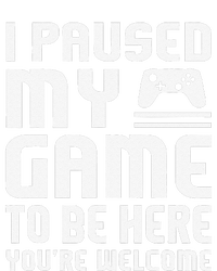 I Paused My Game To Be Here  Funny Video Gamers Gift  Hoodie