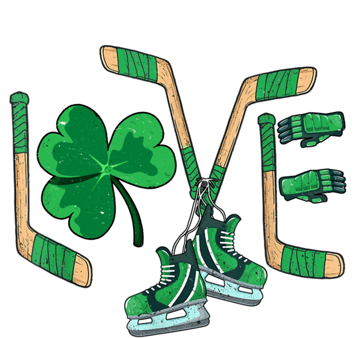 Love Shamrock Ice Hockey Lovers Happy St Patrick's Day Gift Magnet