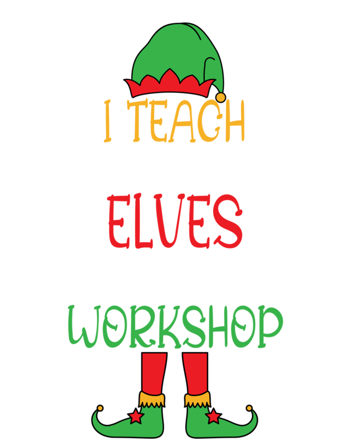 I Teach Cutest In The Workshop Teacher Christmas Top Gift Ladies Long Sleeve Shirt