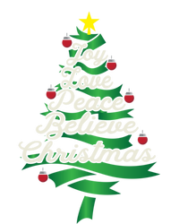 Joy Love Peace Believe Christmas Yuletide Lover Gift Cute Gift Kids Long Sleeve Shirt